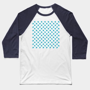 Blue stitches on blue background Baseball T-Shirt